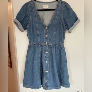 American Eagle Denim Button Down Mini Dress